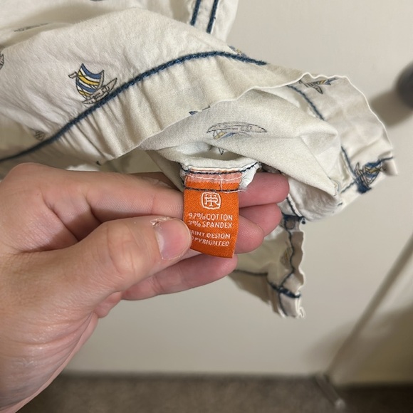 EUC Tori Richard XL Sailboat Short Sleeve Button Down Shirt Nautical - Picture 5 of 5